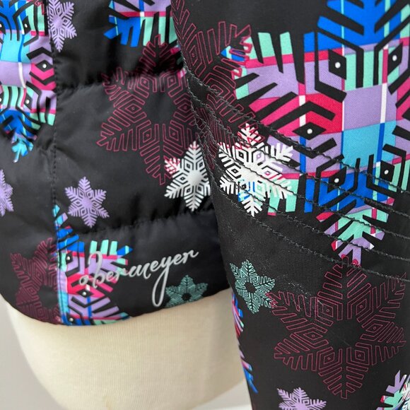 Obermeyer Snowflake Ski Jacket Black Sz Junior 16 - Picture 14 of 15